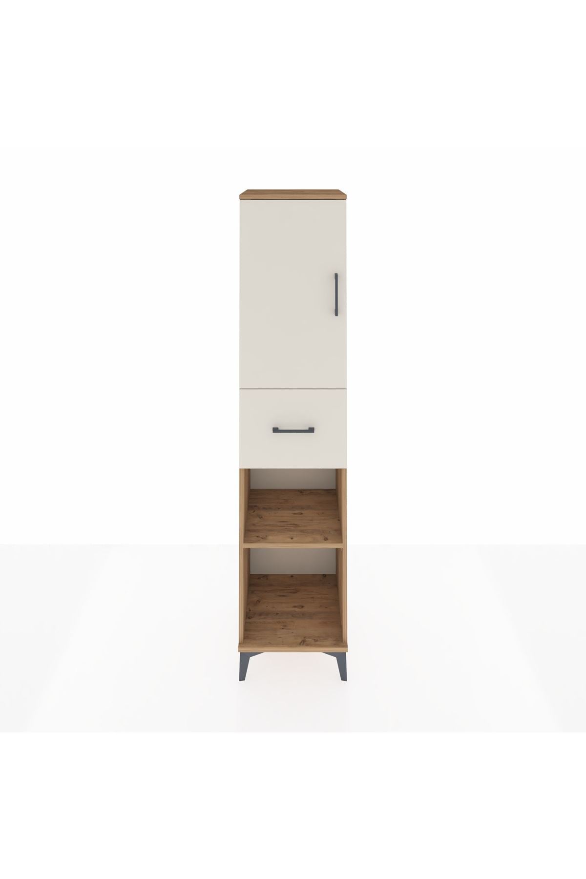 Hyperion Dolap 4 Raflı Tek Çekmeceli Tek Kapaklı 44x44x195 - S58M002V7B