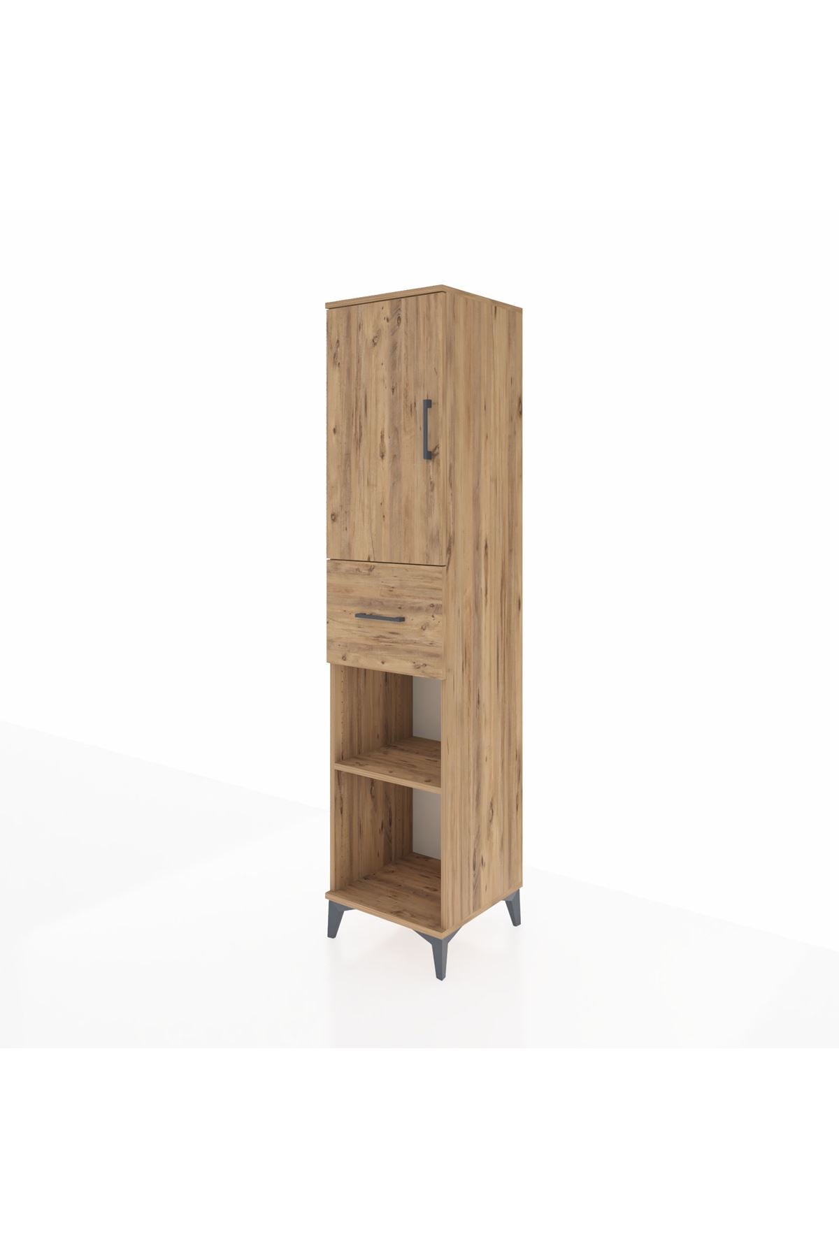 Hyperion Dolap 4 Raflı Tek Çekmeceli Tek Kapaklı 44x44x195 - S58M002V9B