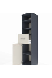 Hyperion Dolap 4 Raflı Tek Çekmeceli Tek Kapaklı 44x44x195 - S58M003V4B