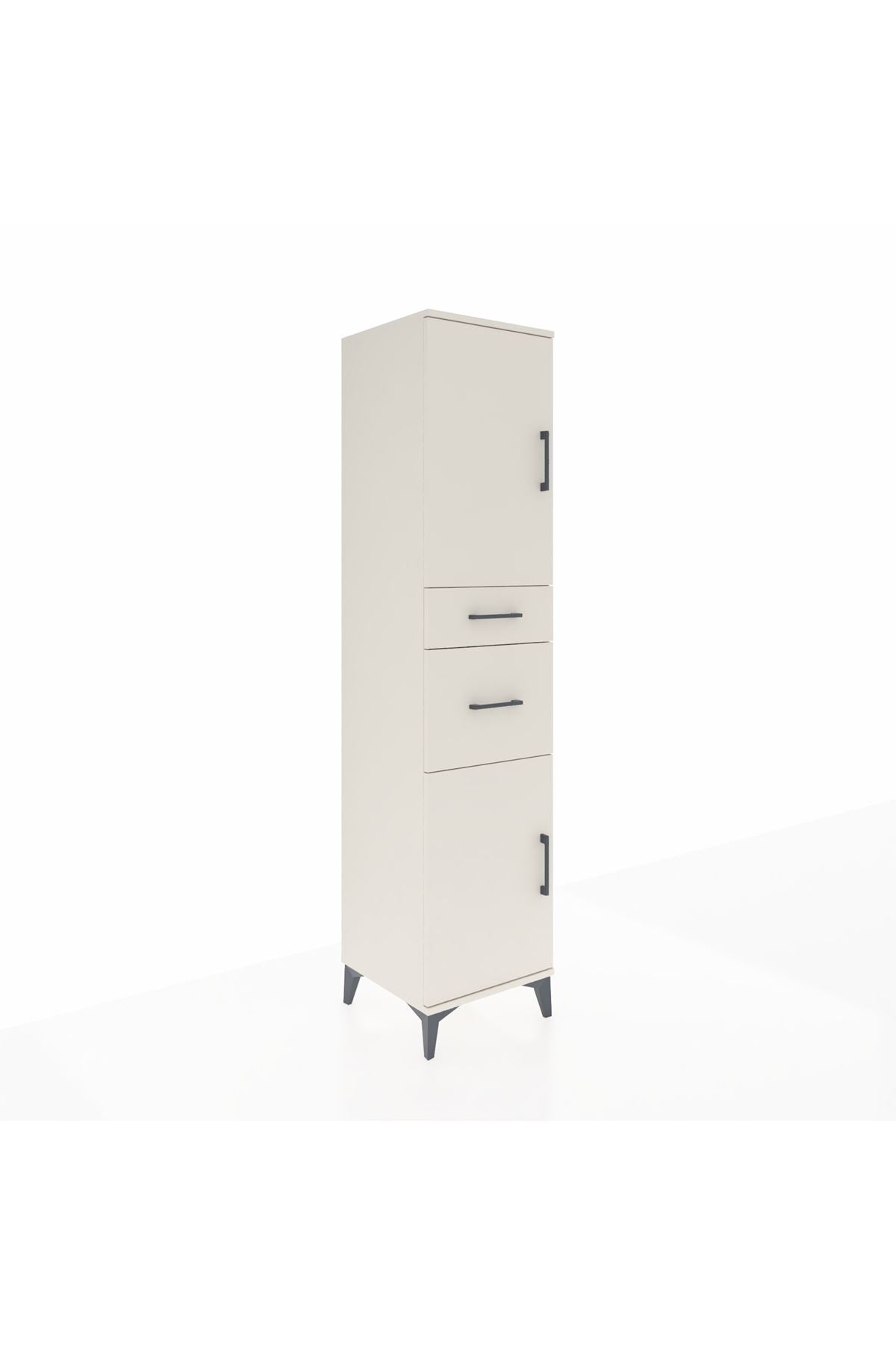 Hyperion Dolap 4 Raflı 2 Çekmeceli Tek Kapaklı 44x44x195 - S58M004V1B