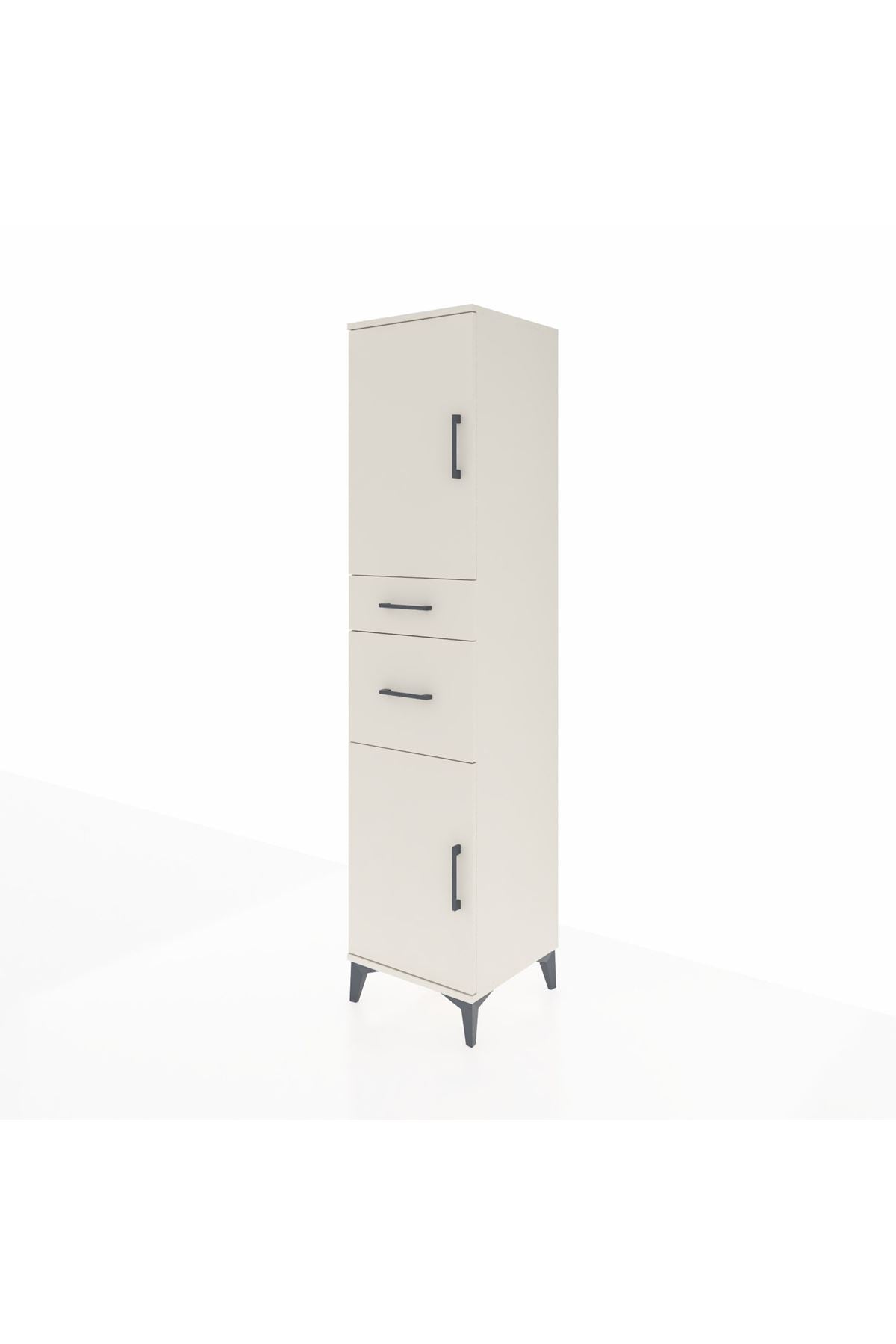 Hyperion Dolap 4 Raflı 2 Çekmeceli Tek Kapaklı 44x44x195 - S58M004V1B