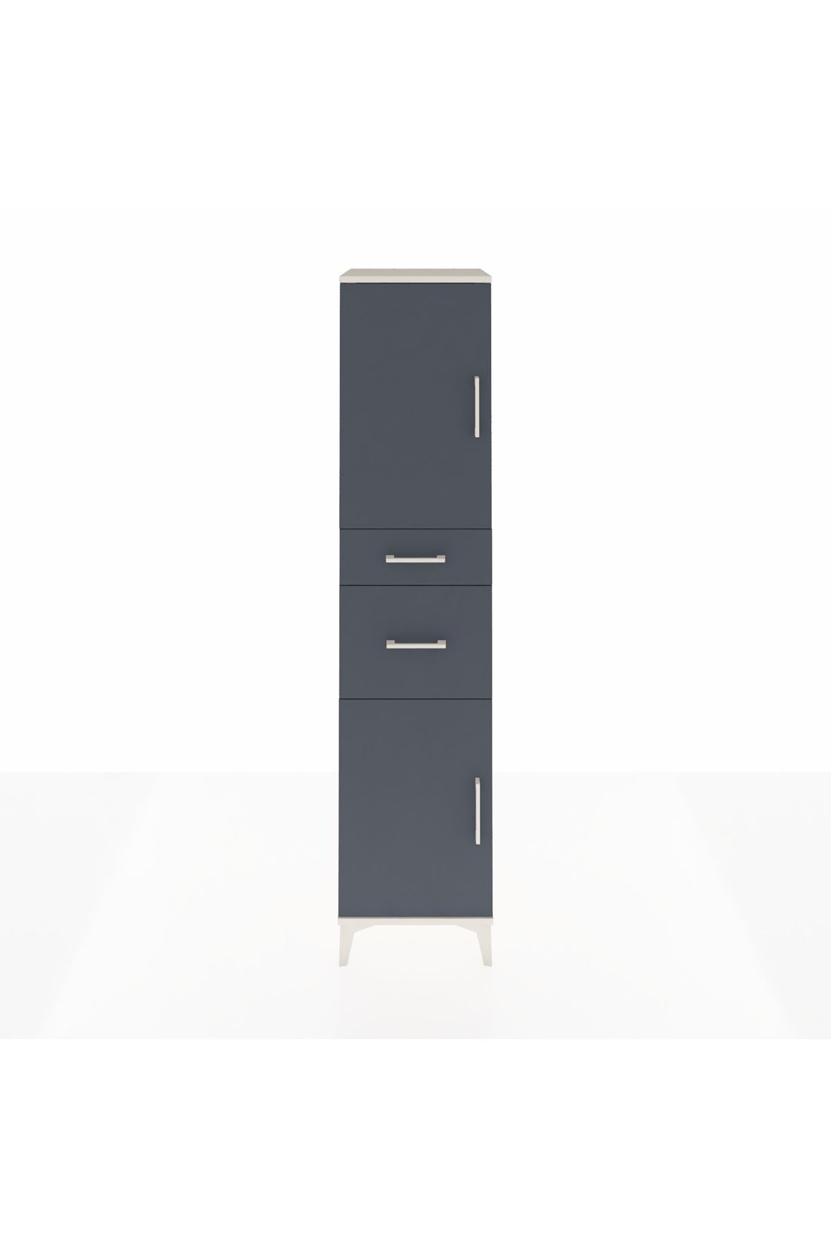 Hyperion Dolap 4 Raflı 2 Çekmeceli Tek Kapaklı 44x44x195 - S58M004V2B