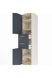 Hyperion Dolap 4 Raflı 2 Çekmeceli Tek Kapaklı 44x44x195 - S58M004V2B
