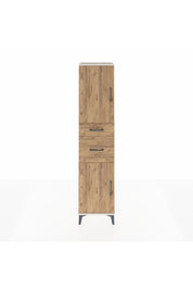Hyperion Dolap 4 Raflı 2 Çekmeceli Tek Kapaklı 44x44x195 - S58M004V3B