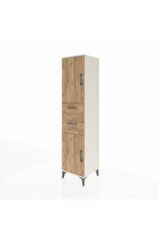 Hyperion Dolap 4 Raflı 2 Çekmeceli Tek Kapaklı 44x44x195 - S58M004V3B