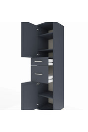 Hyperion Dolap 4 Raflı 2 Çekmeceli Tek Kapaklı 44x44x195 - S58M004V5B