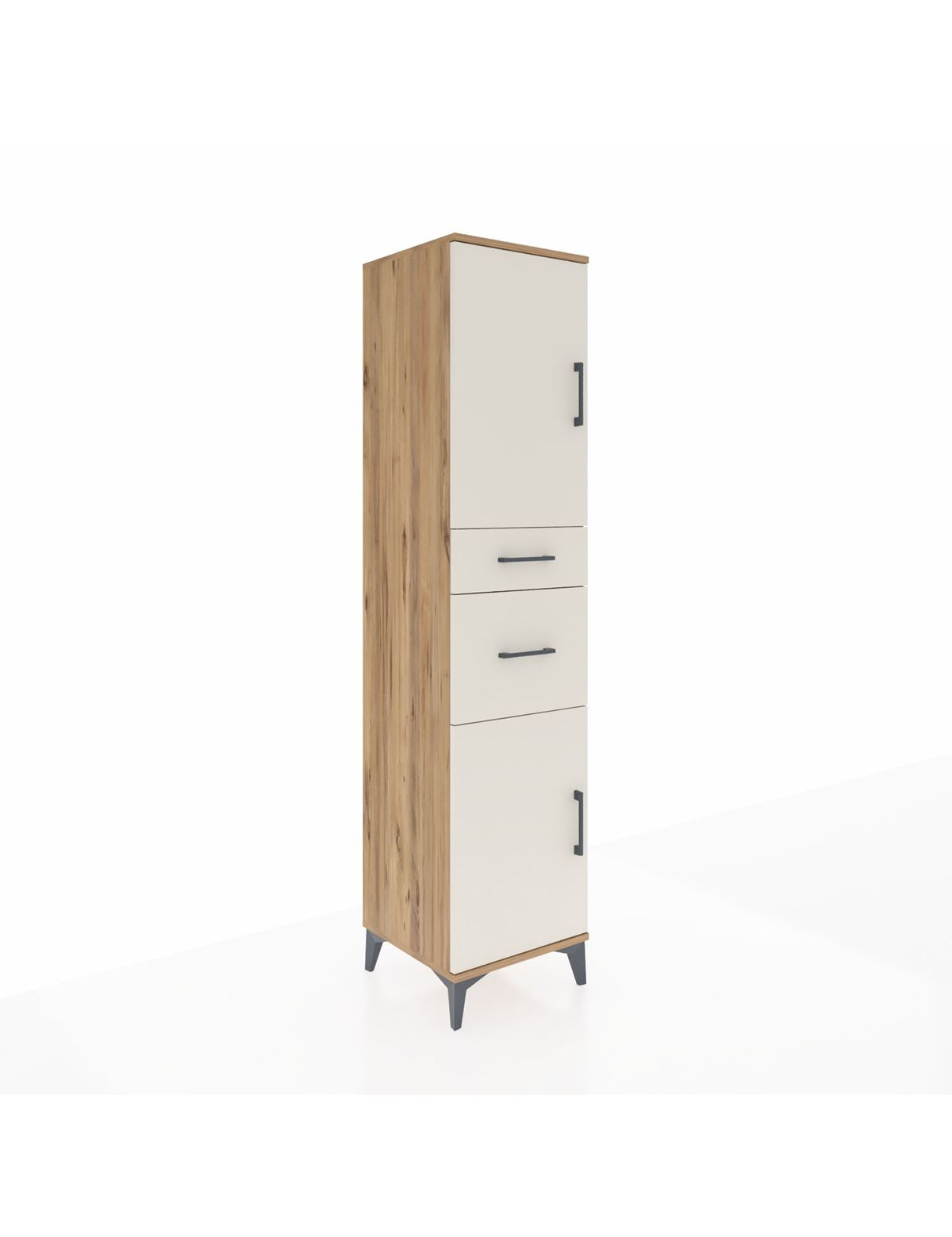 Hyperion Dolap 4 Raflı 2 Çekmeceli Tek Kapaklı 44x44x195 - S58M004V7B