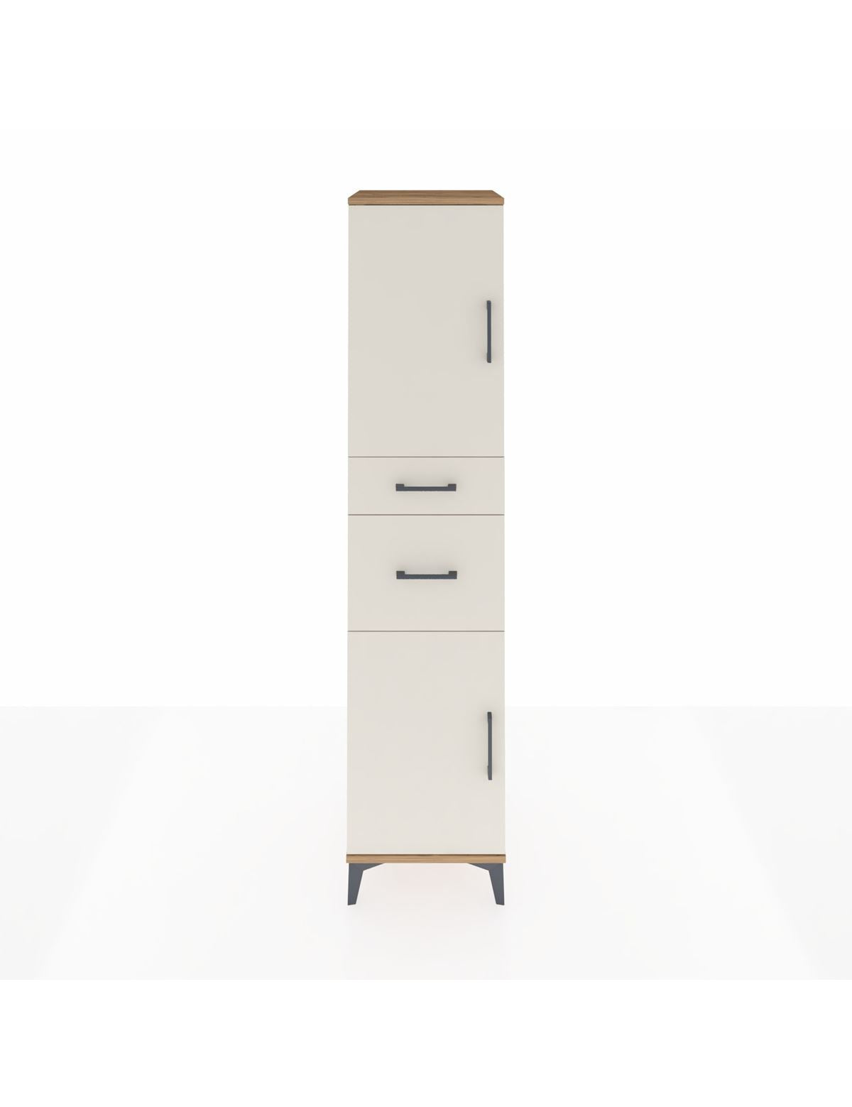 Hyperion Dolap 4 Raflı 2 Çekmeceli Tek Kapaklı 44x44x195 - S58M004V7B