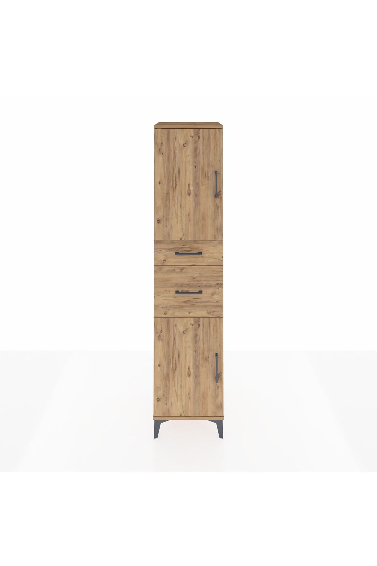 Hyperion Dolap 4 Raflı 2 Çekmeceli Tek Kapaklı 44x44x195 - S58M004V9B