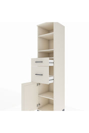 Hyperion Dolap 4 Raflı 2 Çekmeceli Tek Kapaklı 44x44x195 - S58M006V1B