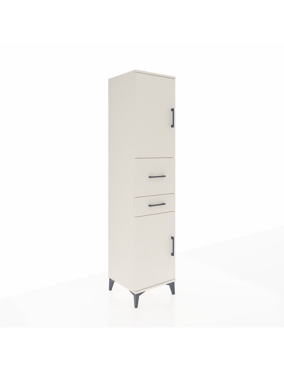 Hyperion Dolap 4 Raflı 2 Çekmeceli 2 Kapaklı 44x44x195 - S58M007V1B