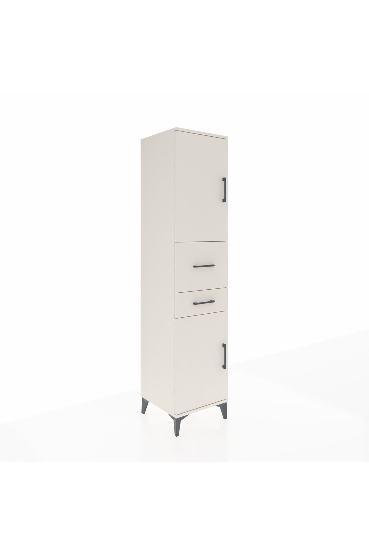 Hyperion Dolap 4 Raflı 2 Çekmeceli 2 Kapaklı 44x44x195 - S58M007V1B