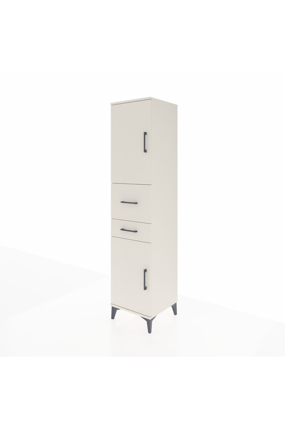 Hyperion Dolap 4 Raflı 2 Çekmeceli 2 Kapaklı 44x44x195 - S58M007V1B