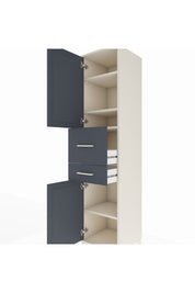 Hyperion Dolap 4 Raflı 2 Çekmeceli 2 Kapaklı 44x44x195 - S58M007V2B