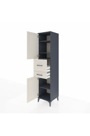 Hyperion Dolap 4 Raflı 2 Çekmeceli 2 Kapaklı 44x44x195 - S58M007V4B