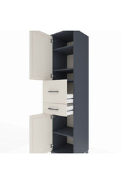Hyperion Dolap 4 Raflı 2 Çekmeceli 2 Kapaklı 44x44x195 - S58M007V4B