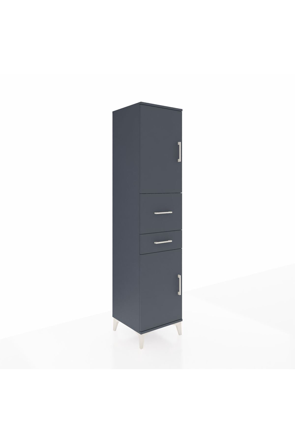 Hyperion Dolap 4 Raflı 2 Çekmeceli 2 Kapaklı 44x44x195 - S58M007V5B