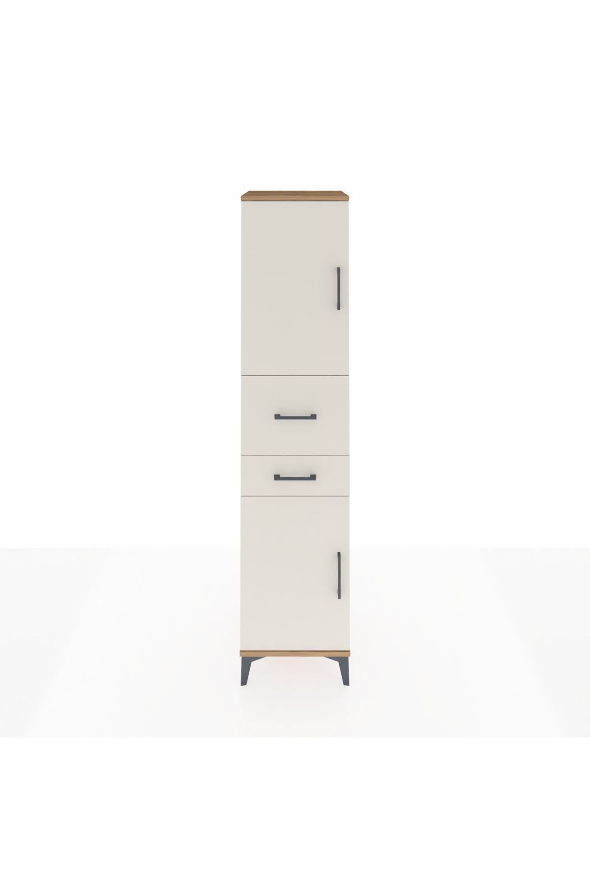 Hyperion Dolap 4 Raflı 2 Çekmeceli 2 Kapaklı 44x44x195 - S58M007V7B