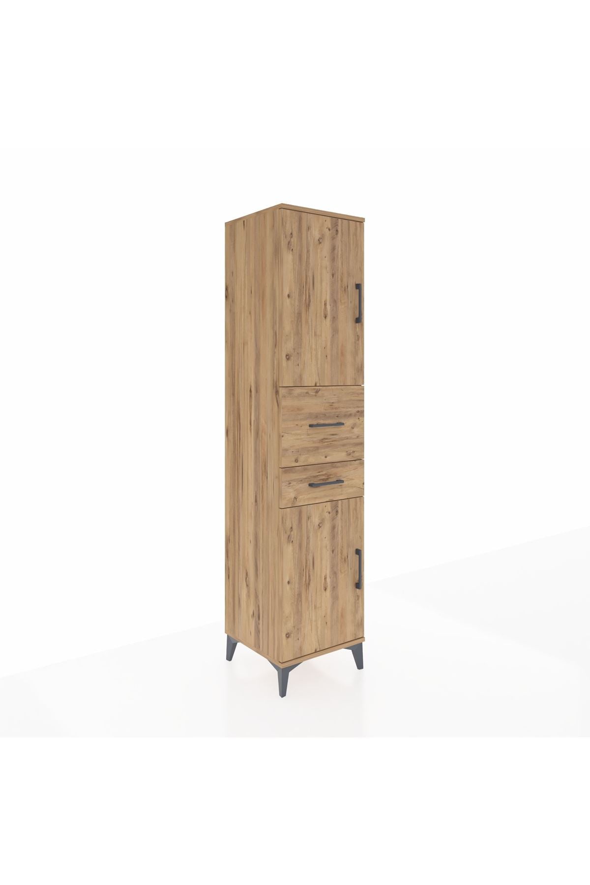Hyperion Dolap 4 Raflı 2 Çekmeceli 2 Kapaklı 44x44x195 - S58M007V9B