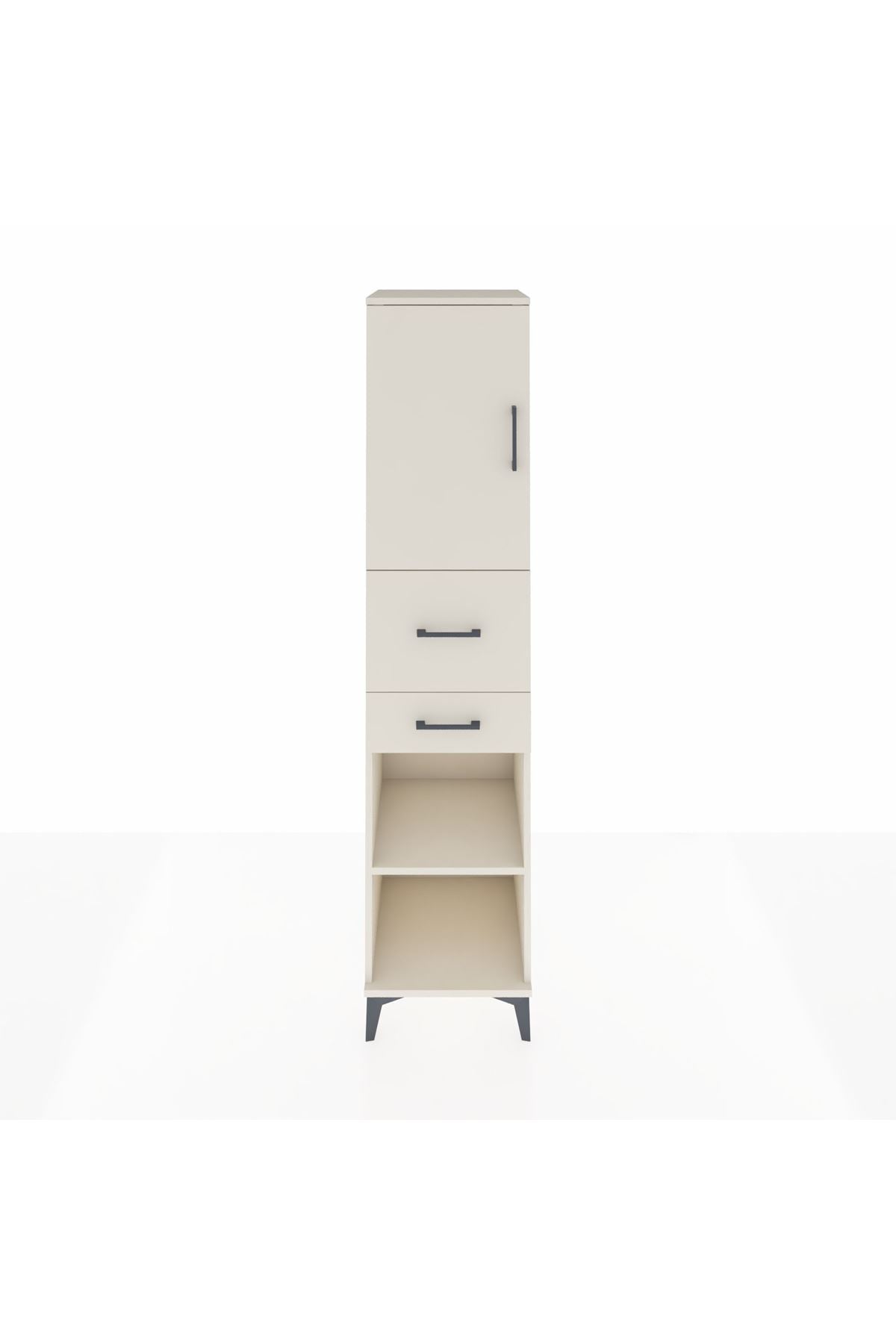 Hyperion Dolap 4 Raflı 2 Çekmeceli Tek Kapaklı 44x44x195 - S58M008V1B