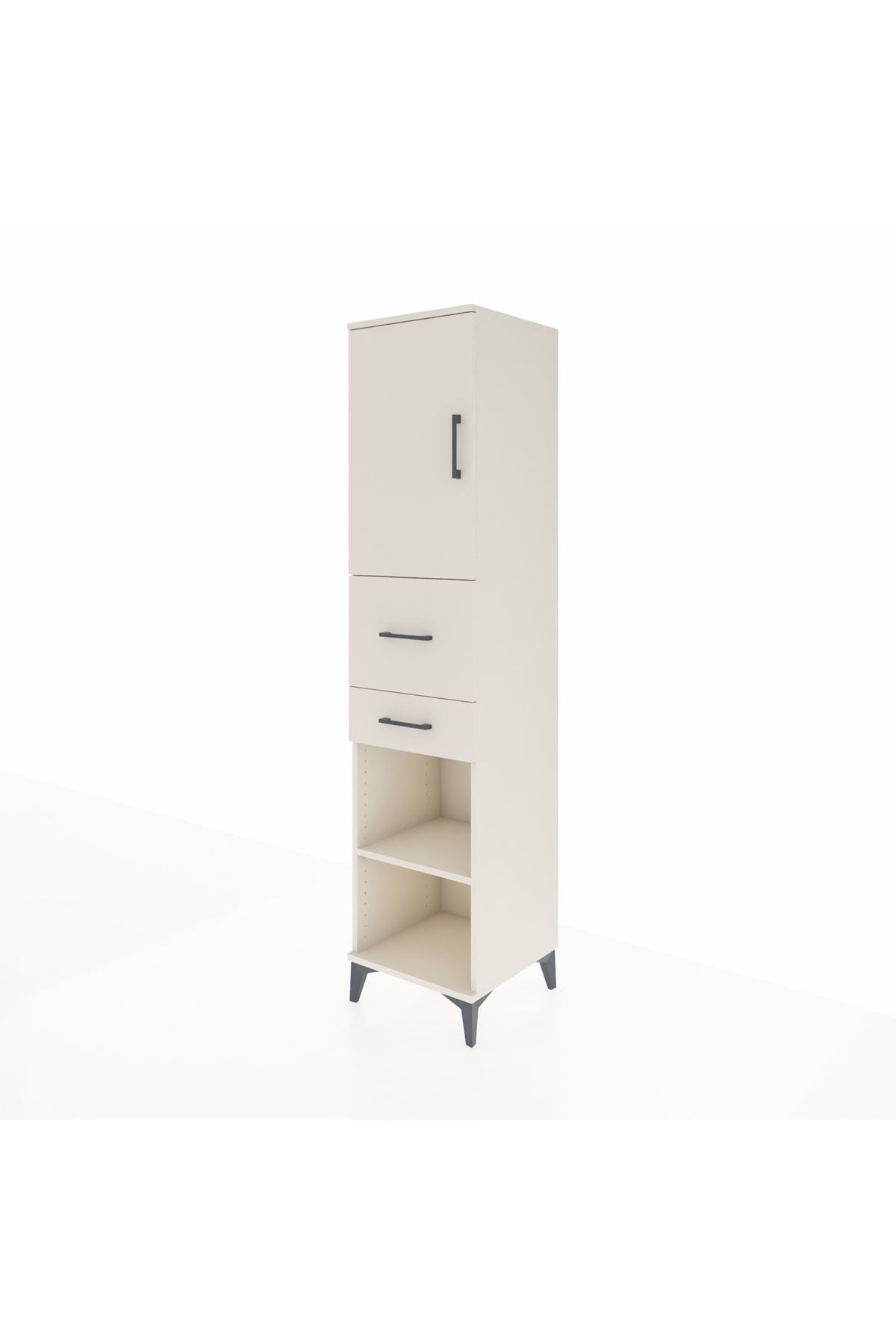 Hyperion Dolap 4 Raflı 2 Çekmeceli Tek Kapaklı 44x44x195 - S58M008V1B