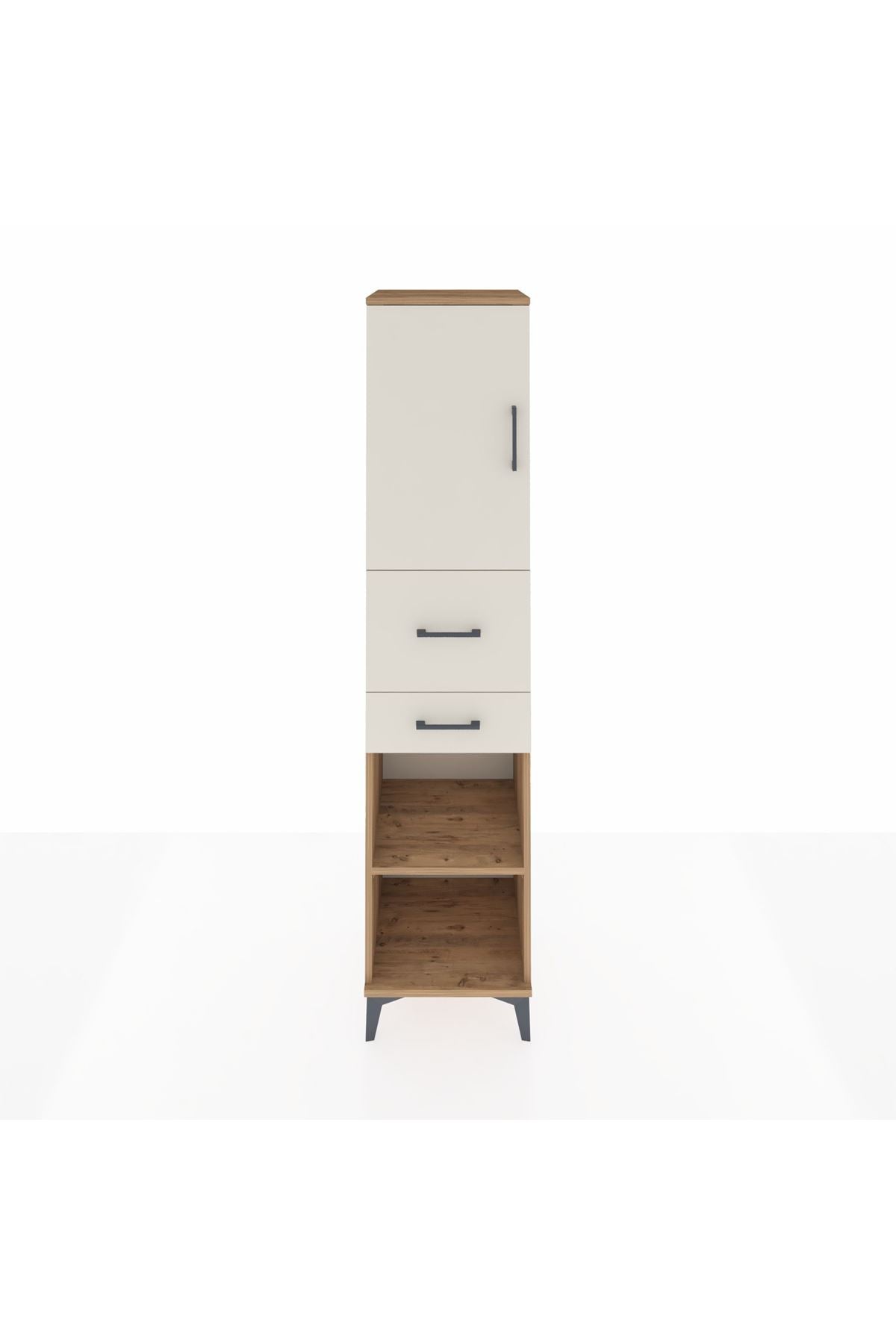 Hyperion Dolap 4 Raflı 2 Çekmeceli Tek Kapaklı 44x44x195 - S58M008V7B