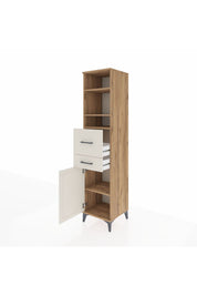 Hyperion Dolap 4 Raflı 2 Çekmeceli Tek Kapaklı 44x44x195 - S58M009V7B