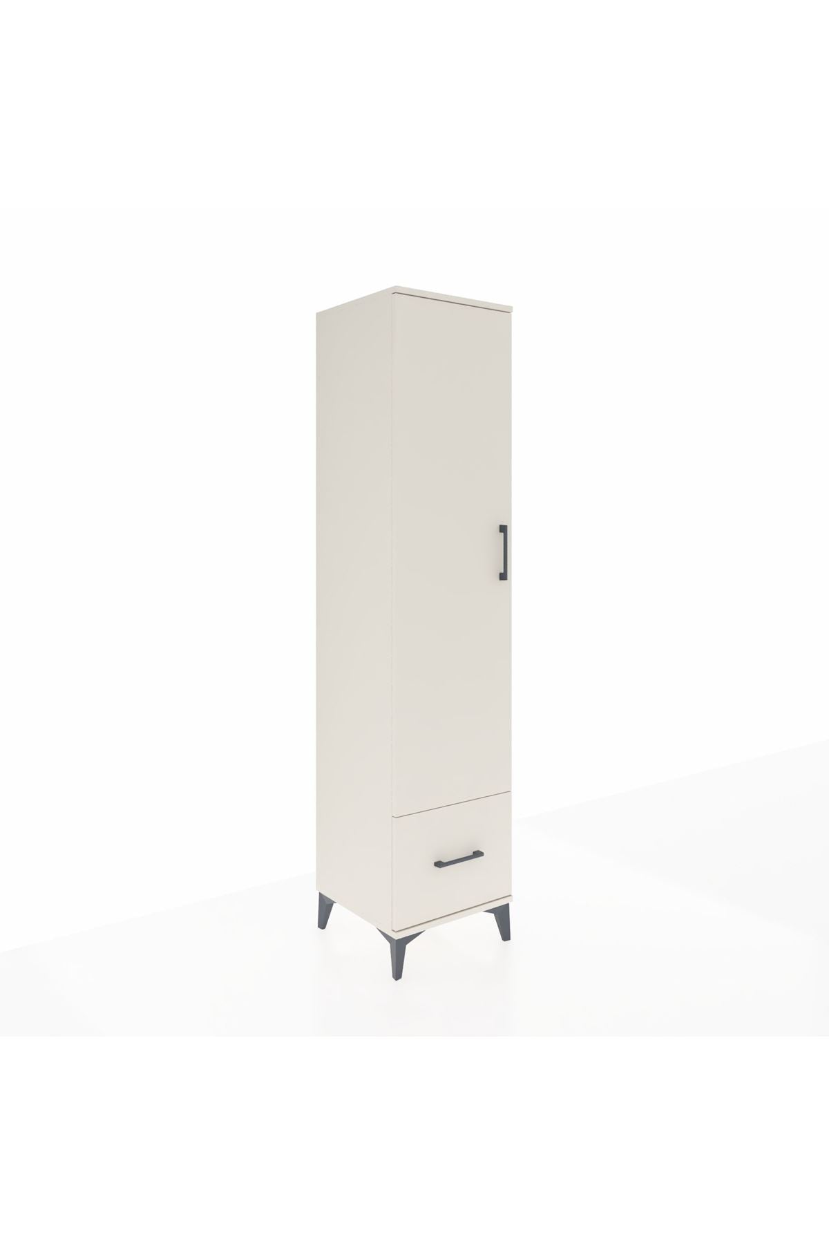 Hyperion Dolap 3 Raflı Tek Çekmeceli Tek Askılı 44x44x195 - S58M010V1B