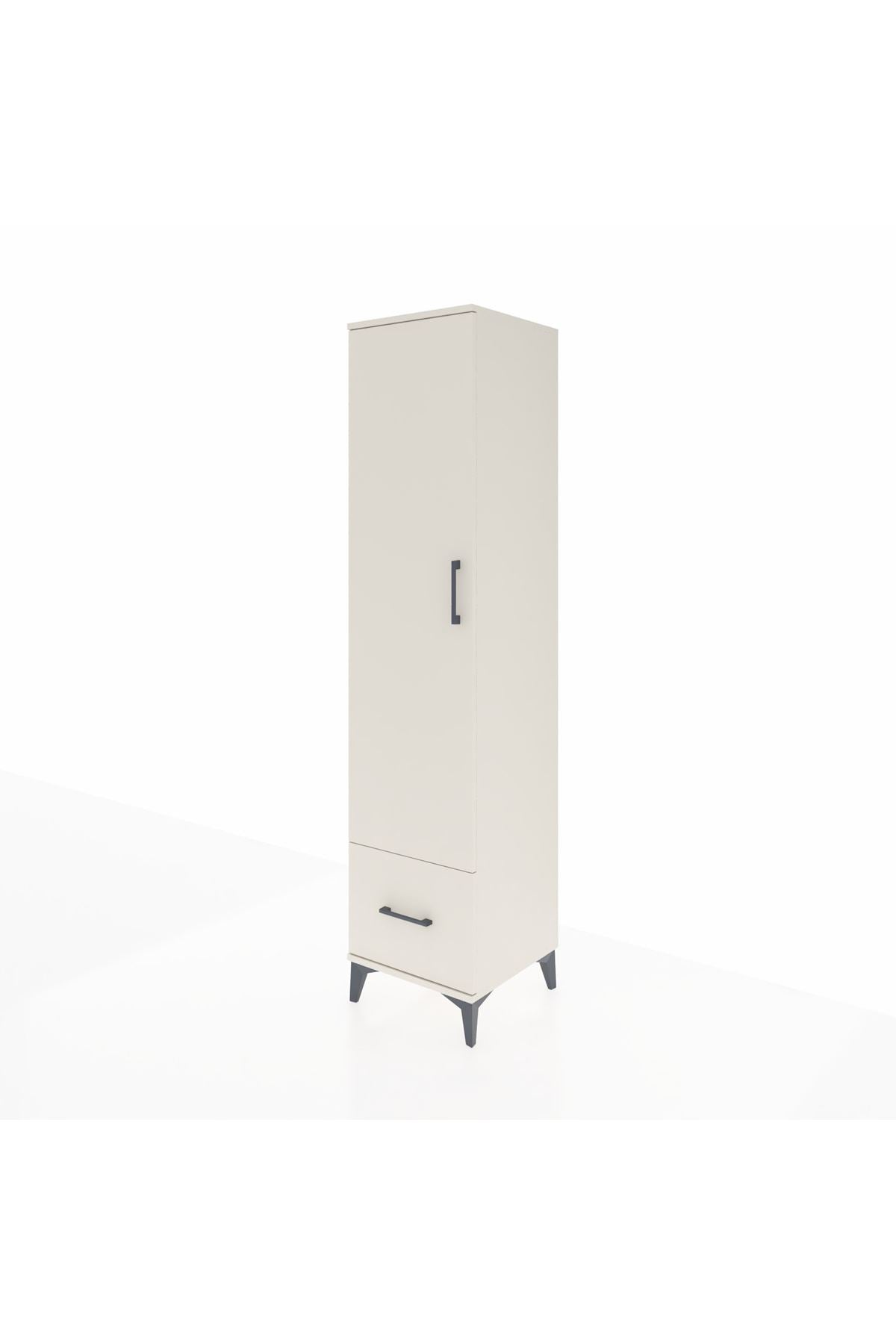 Hyperion Dolap 3 Raflı Tek Çekmeceli Tek Askılı 44x44x195 - S58M010V1B