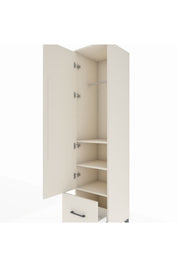 Hyperion Dolap 3 Raflı Tek Çekmeceli Tek Askılı 44x44x195 - S58M010V1B