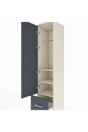 Hyperion Dolap 3 Raflı Tek Çekmeceli Tek Askılı 44x44x195 - S58M010V2B