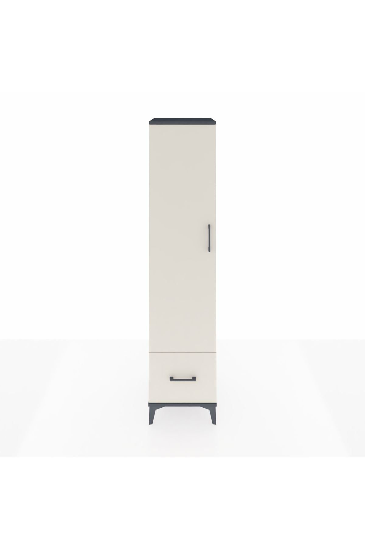 Hyperion Dolap 3 Raflı Tek Çekmeceli Tek Askılı 44x44x195 - S58M010V4B