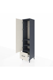 Hyperion Dolap 3 Raflı Tek Çekmeceli Tek Askılı 44x44x195 - S58M010V4B