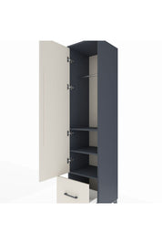 Hyperion Dolap 3 Raflı Tek Çekmeceli Tek Askılı 44x44x195 - S58M010V4B