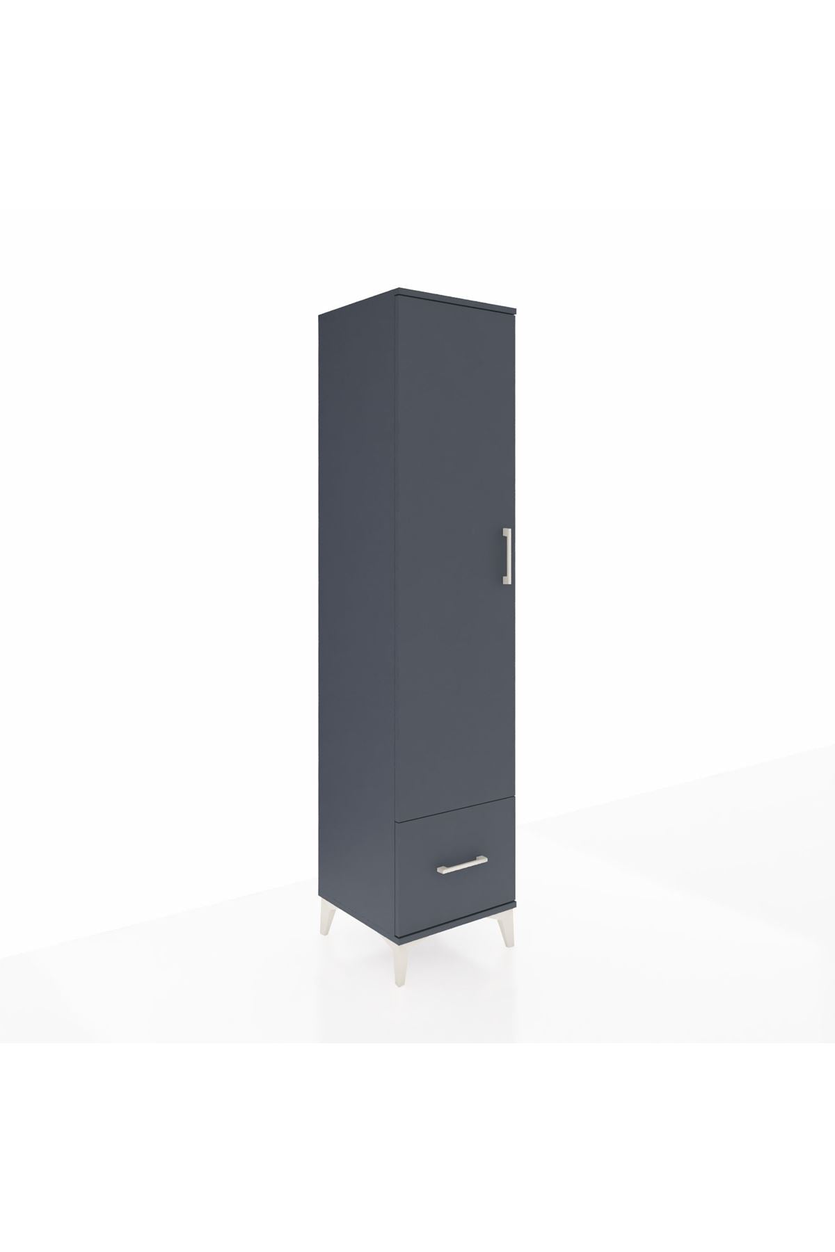 Hyperion Dolap 3 Raflı Tek Çekmeceli Tek Askılı 44x44x195 - S58M010V5B