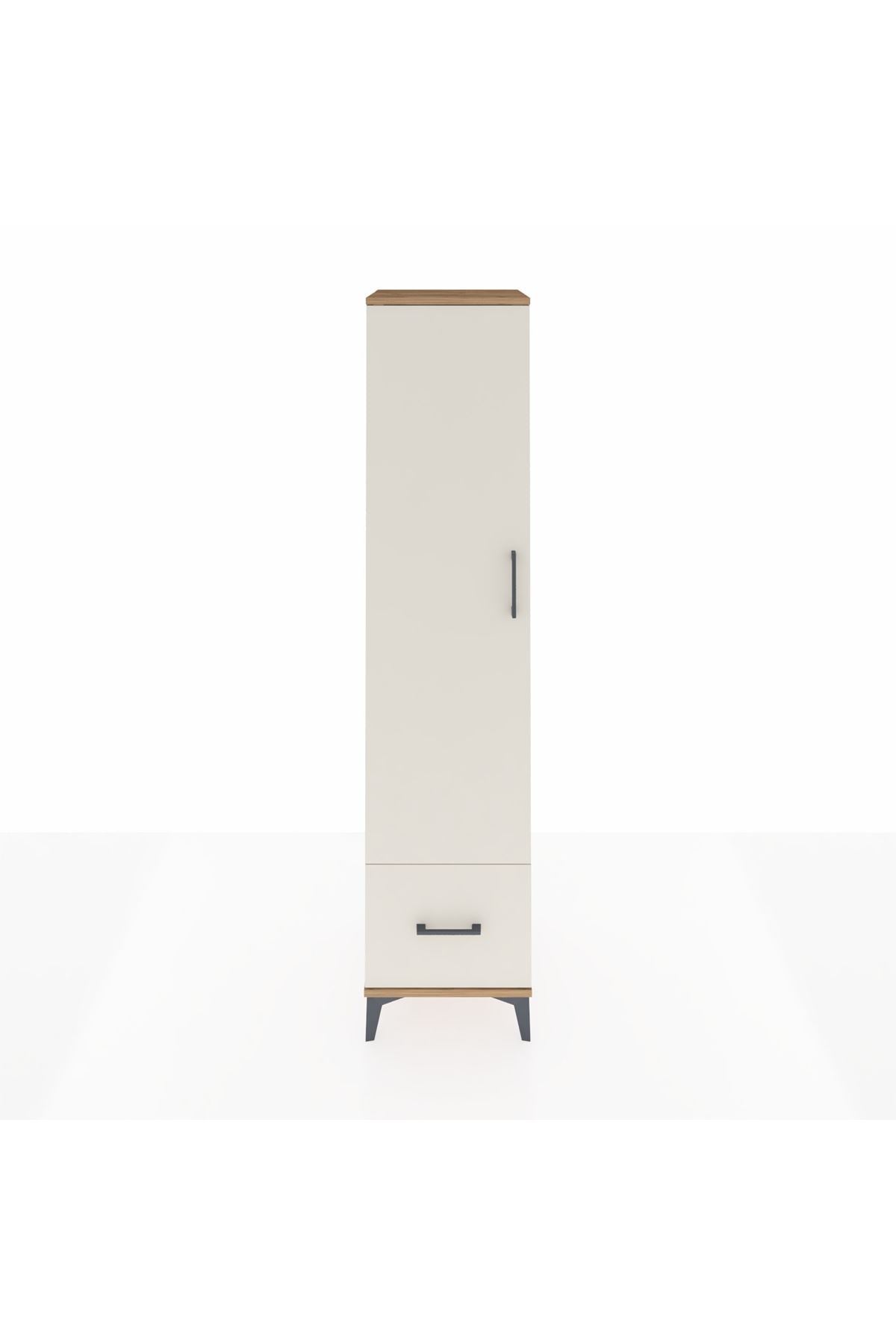 Hyperion Dolap 3 Raflı Tek Çekmeceli Tek Askılı 44x44x195 - S58M010V7B