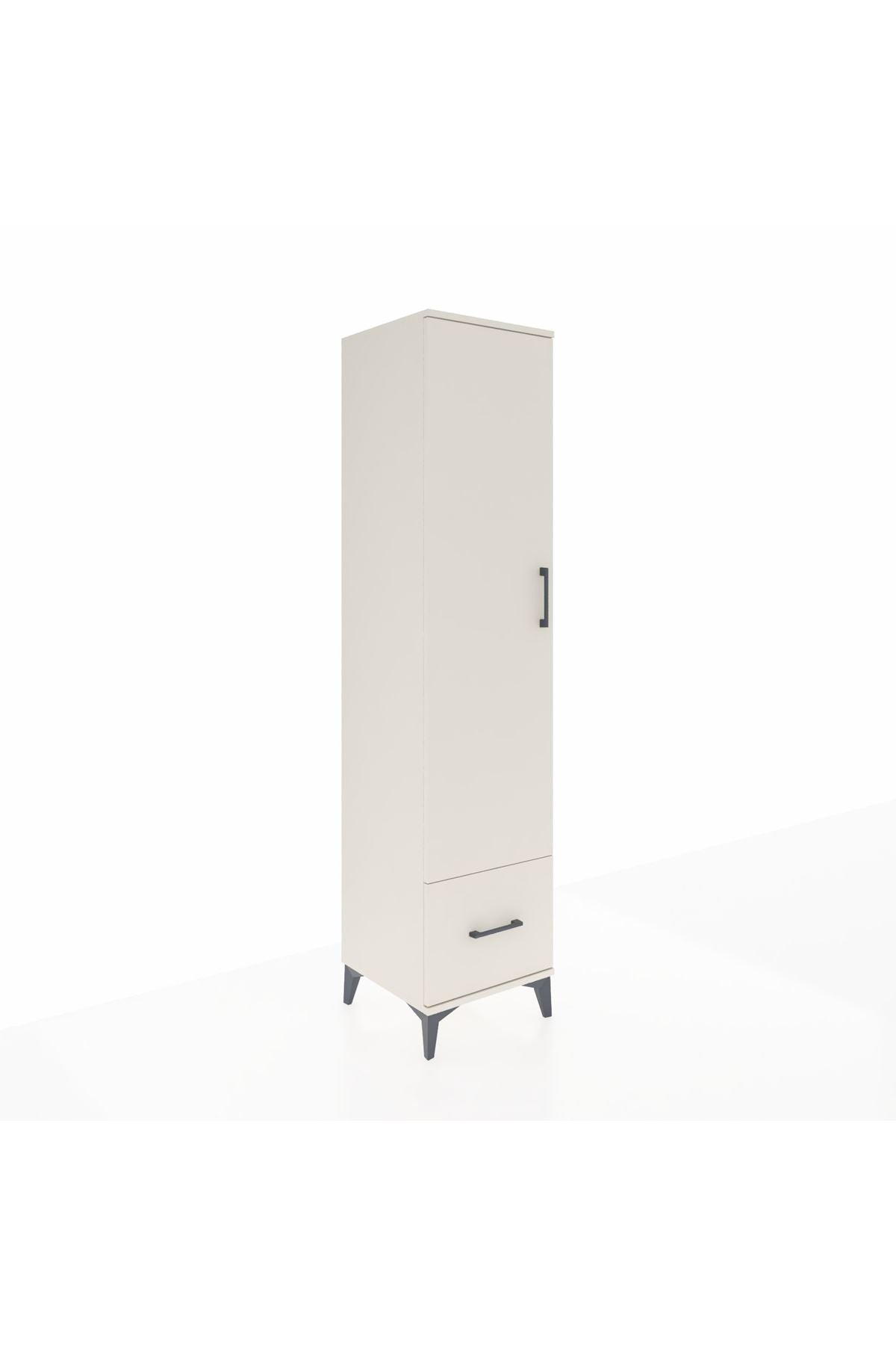 Hyperion Dolap 5 Raflı Tek Çekmeceli Tek Kapaklı 44x44x195 - S58M011V1B
