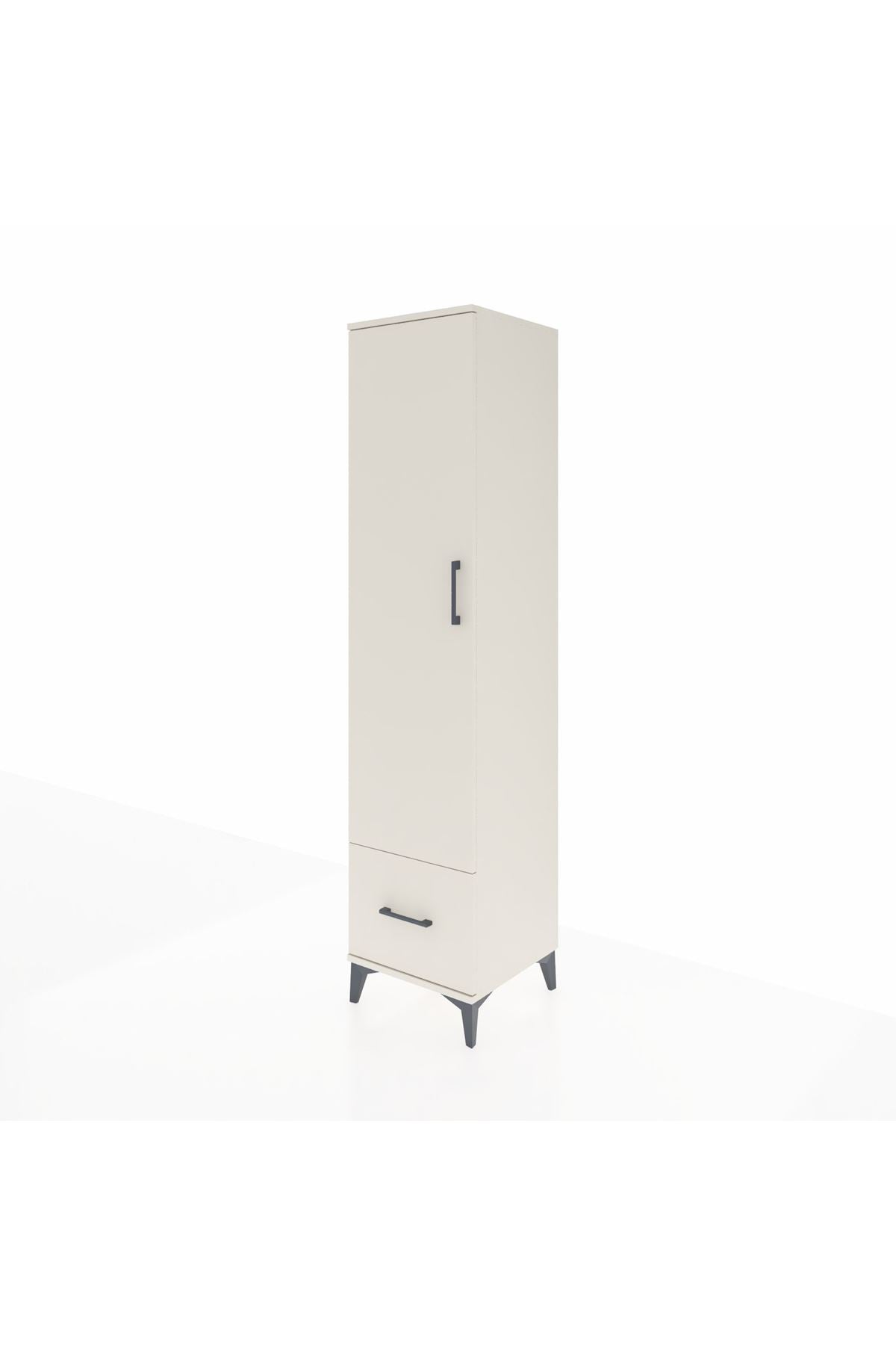Hyperion Dolap 5 Raflı Tek Çekmeceli Tek Kapaklı 44x44x195 - S58M011V1B