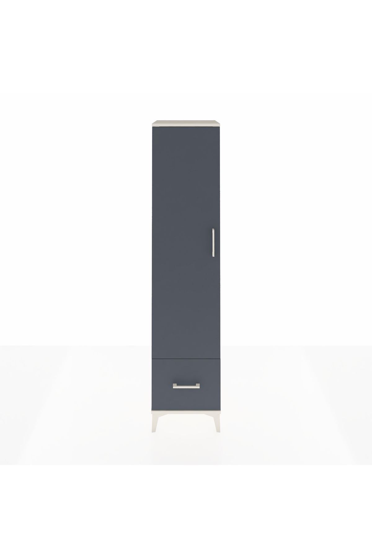 Hyperion Dolap 5 Raflı Tek Çekmeceli Tek Kapaklı 44x44x195 - S58M011V2B