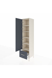 Hyperion Dolap 5 Raflı Tek Çekmeceli Tek Kapaklı 44x44x195 - S58M011V2B