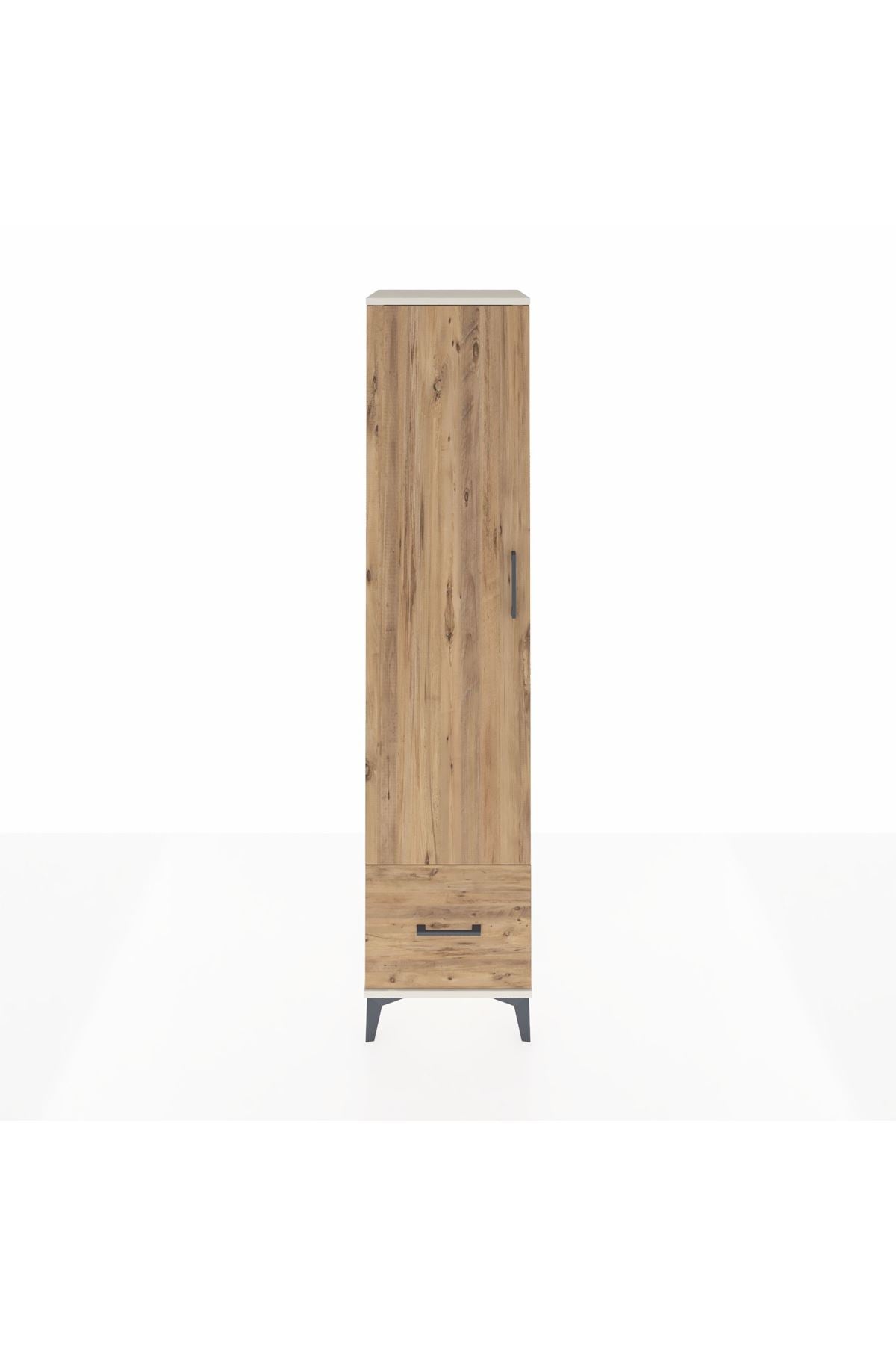 Hyperion Dolap 5 Raflı Tek Çekmeceli Tek Kapaklı 44x44x195 - S58M011V3B