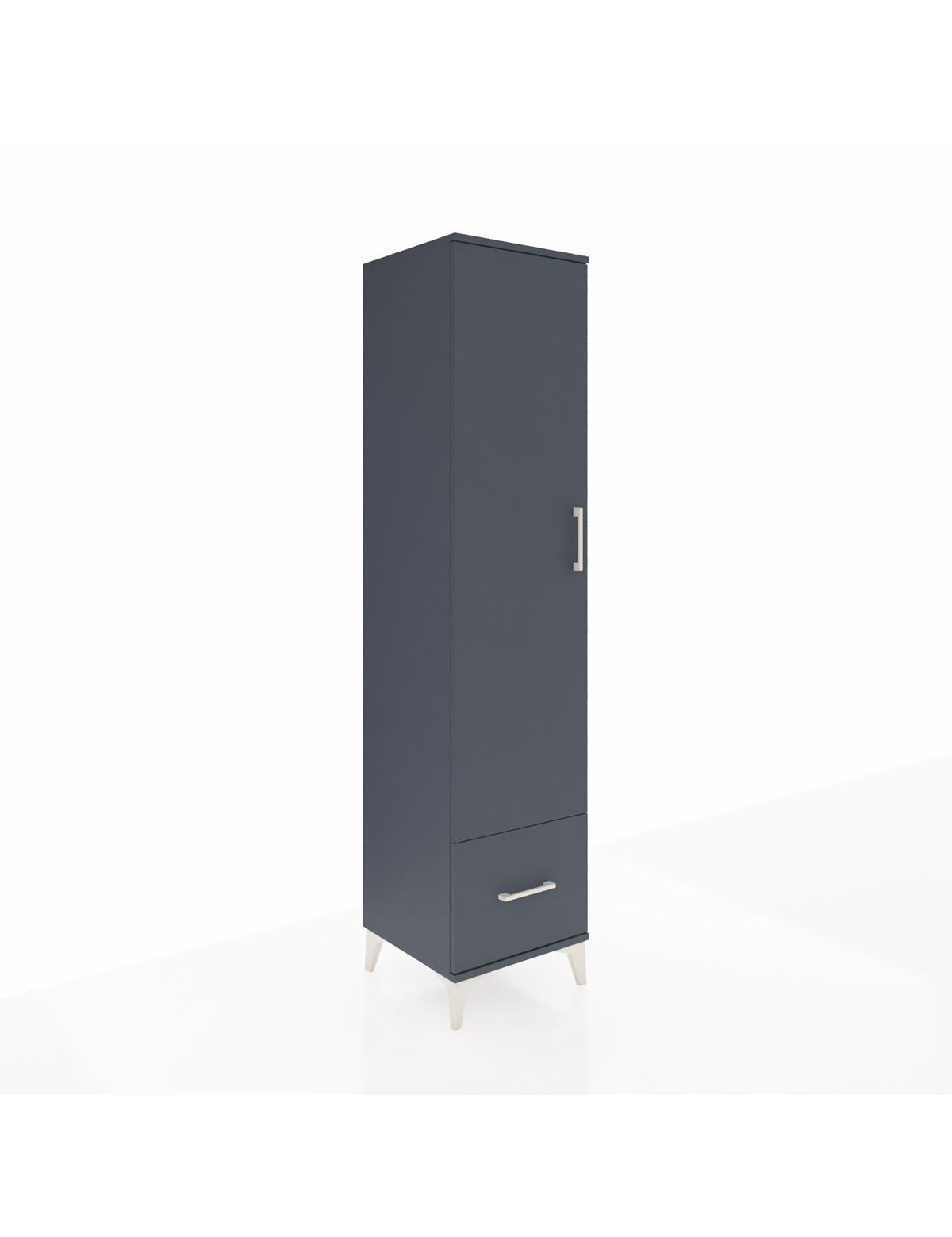 Hyperion Dolap 5 Raflı Tek Çekmeceli Tek Kapaklı 44x44x195 - S58M011V5B