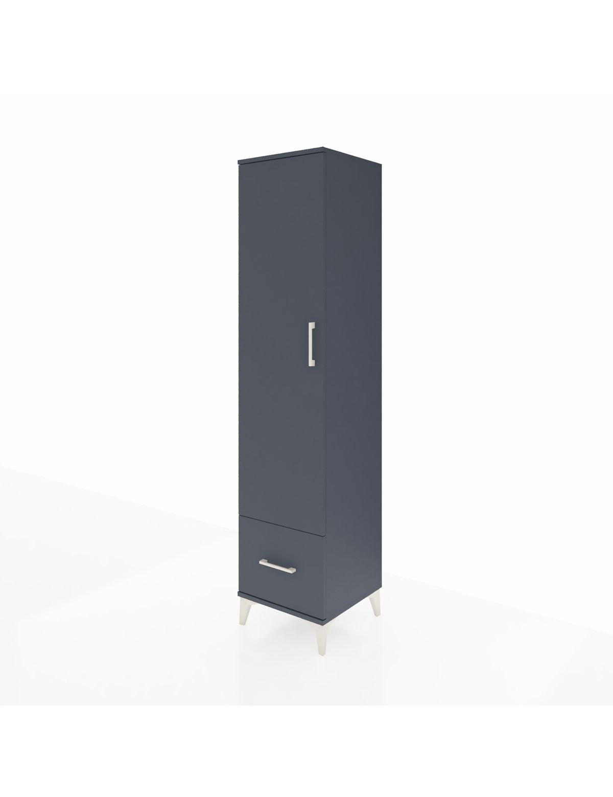 Hyperion Dolap 5 Raflı Tek Çekmeceli Tek Kapaklı 44x44x195 - S58M011V5B
