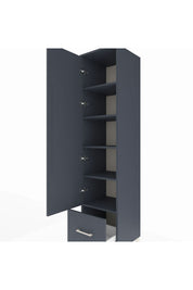 Hyperion Dolap 5 Raflı Tek Çekmeceli Tek Kapaklı 44x44x195 - S58M011V5B