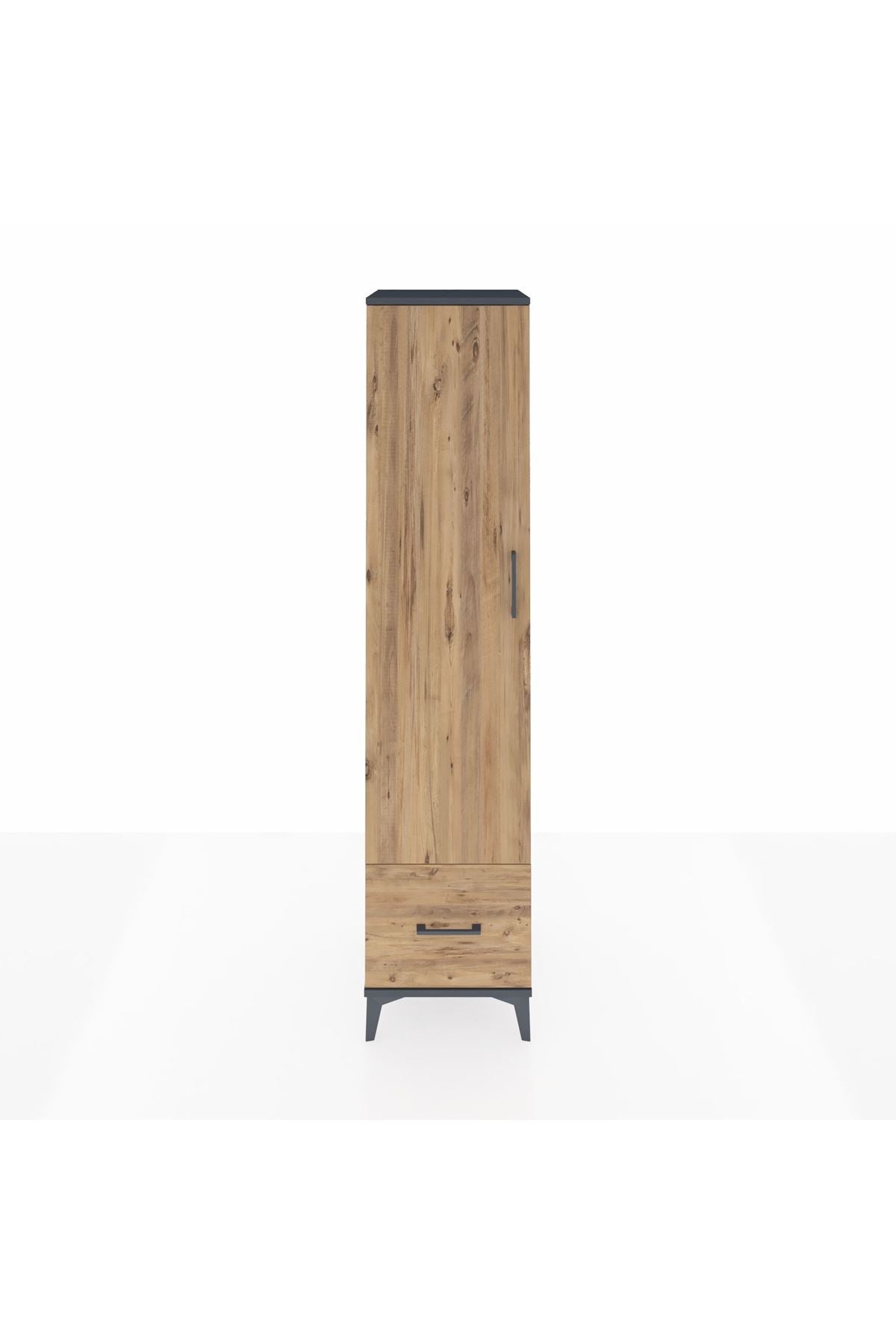 Hyperion Dolap 5 Raflı Tek Çekmeceli Tek Kapaklı 44x44x195 - S58M011V6B