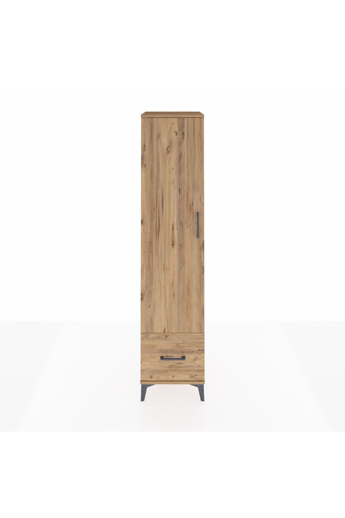 Hyperion Dolap 5 Raflı Tek Çekmeceli Tek Kapaklı 44x44x195 - S58M011V9B