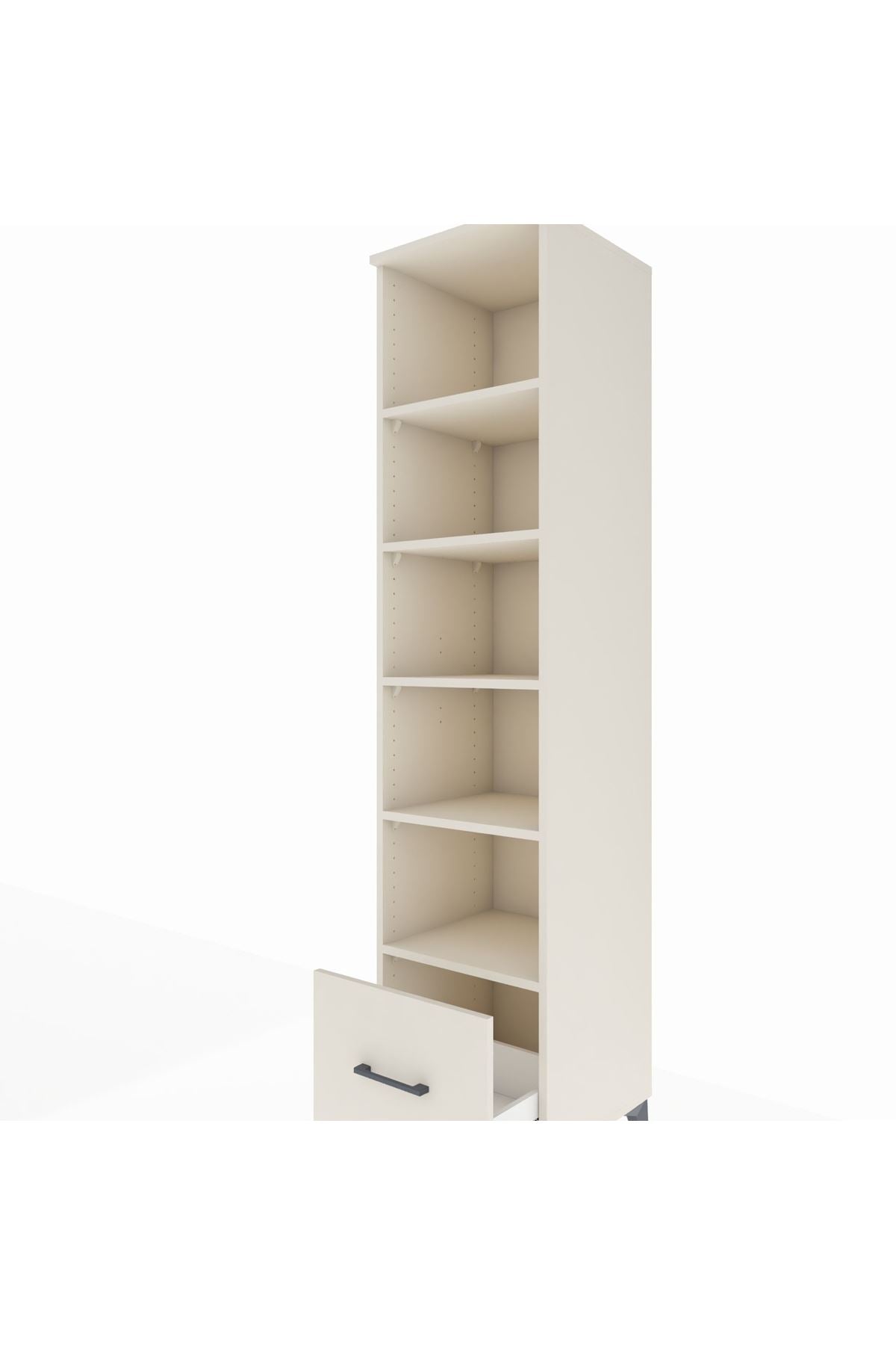 Hyperion Dolap 5 Raflı Tek Çekmeceli 44x44x195 - S58M012V1B