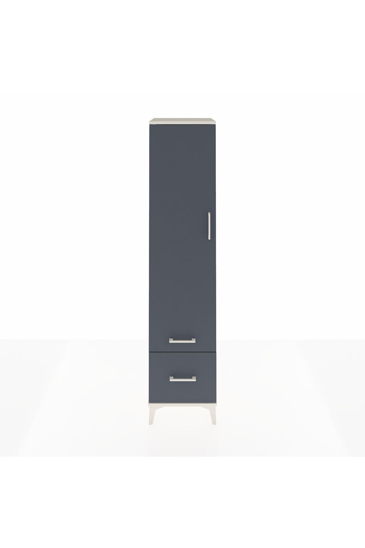 Hyperion Dolap 2 Raflı 2 Çekmeceli Tek Askılı 44x44x195 - S58M013V2B