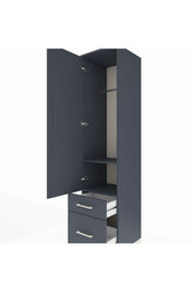 Hyperion Dolap 2 Raflı 2 Çekmeceli Tek Askılı 44x44x195 - S58M013V5B