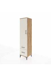 Hyperion Dolap 2 Raflı 2 Çekmeceli Tek Askılı 44x44x195 - S58M013V7B